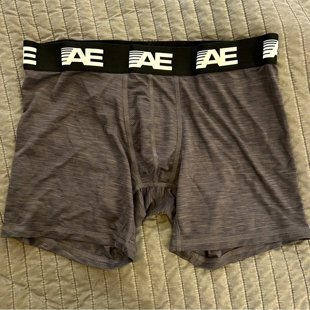 American Eagle Gray Cooling Mesh Boxer Briefs